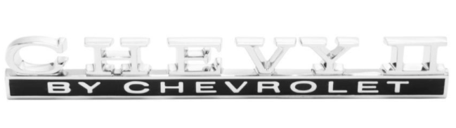 Trim Parts Die Cast Rear Trunk Chevy II by Chevrolet Emblem 1967 Nova Models