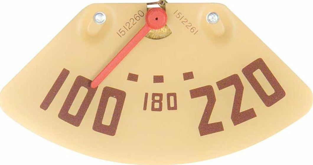 1947-1951 GMC Pickup Truck 8 Cylinder Temperature Gauge Red Needle