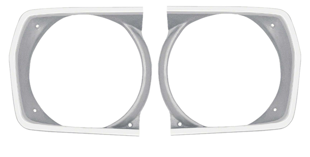 OER Argent Silver Headlamp Bezel Set 1971-1972 Valiant Duster and Scamp