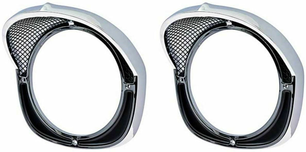 OER TF400002B Headlamp Bezel Set 1957 Chevy Bel Air 150 210 Del Ray Nomad