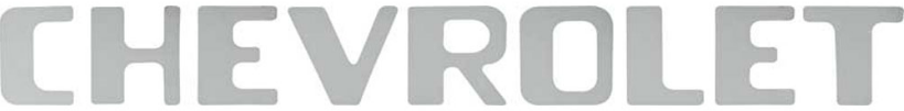 OER Stepside Chrome Tailgate Letter Decal Set 1954-1980 Chevy Stepside Trucks