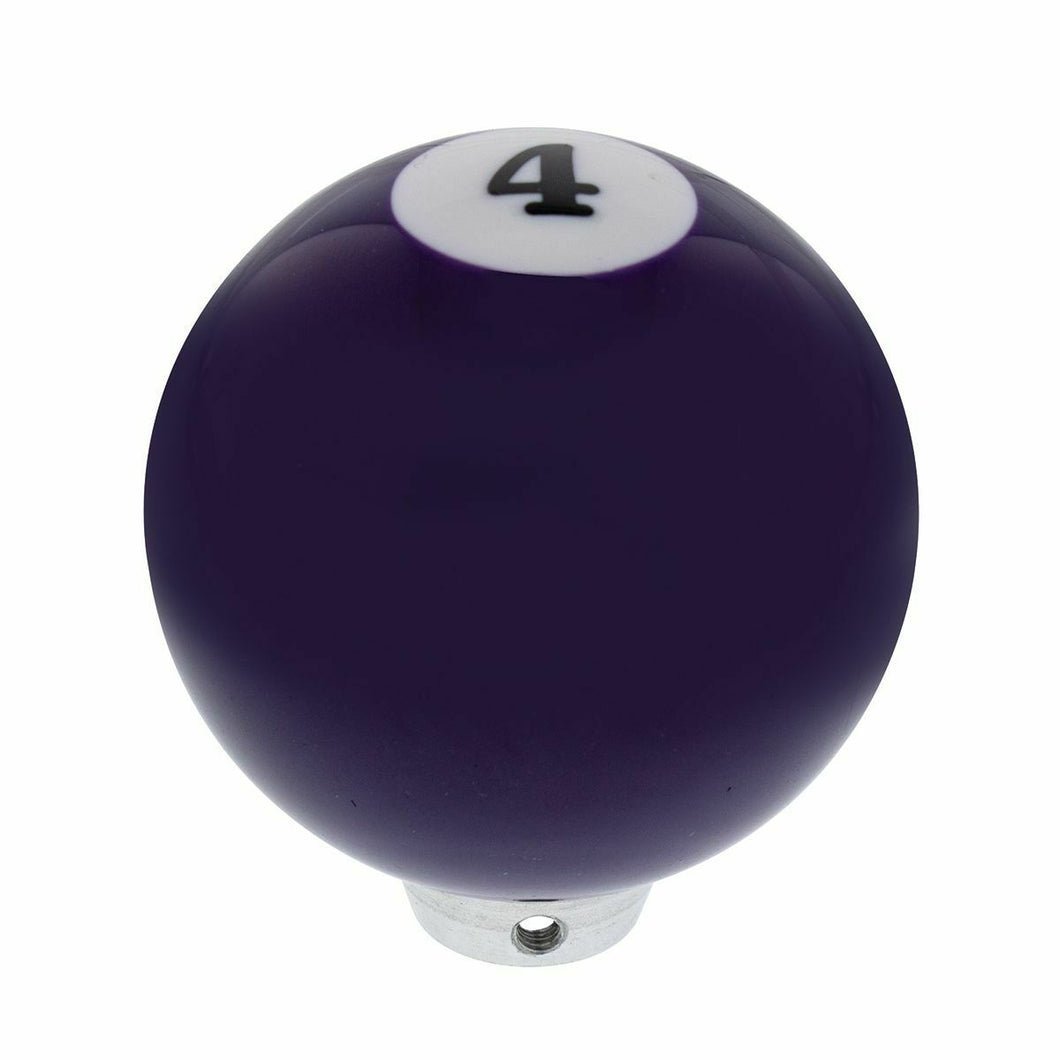 United Pacific Purple#4 Ball Pool Ball Gearshift Knob Manual Transmission 2