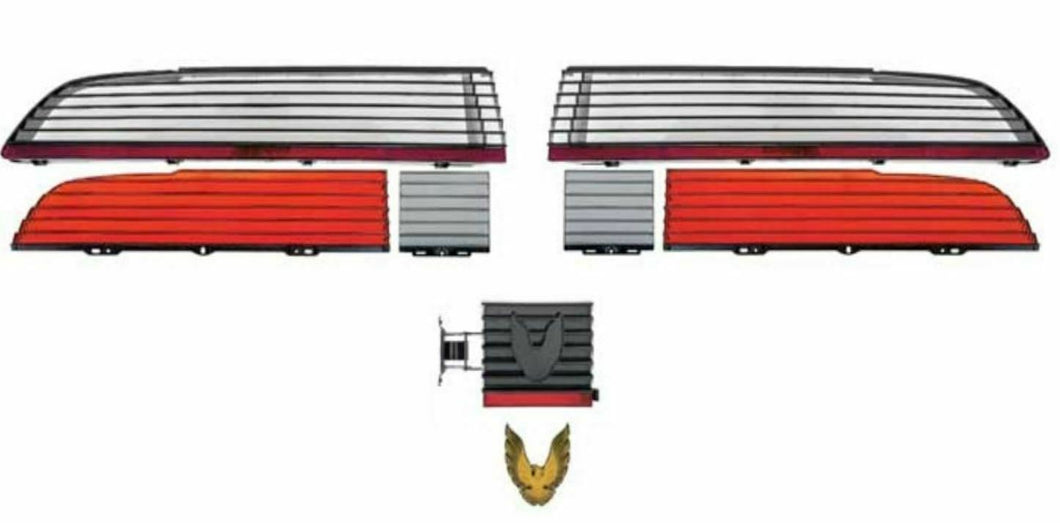 OER Tail Lamp and Fuel Door Assembly Kit With Emblem 1979-1981 Pontiac Trans Am