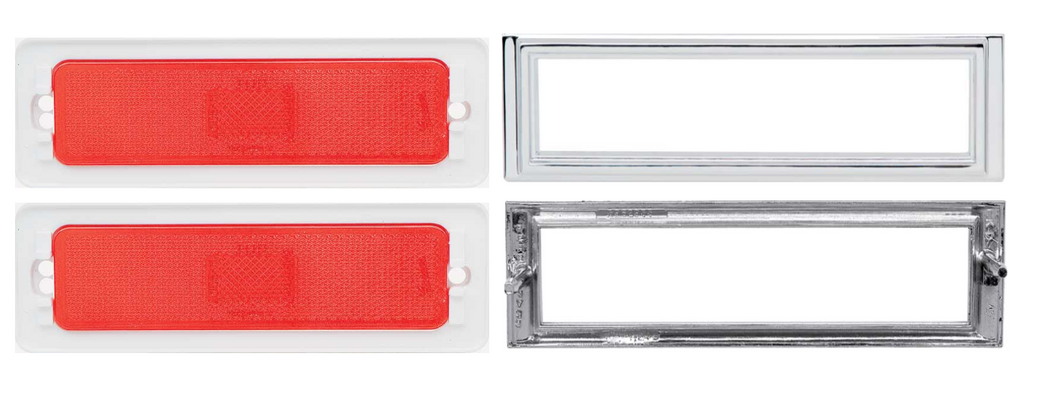 OER Rear Side Marker Lamp and Bezel Set 1970-1974 Nova and 1971-1974 Ventura