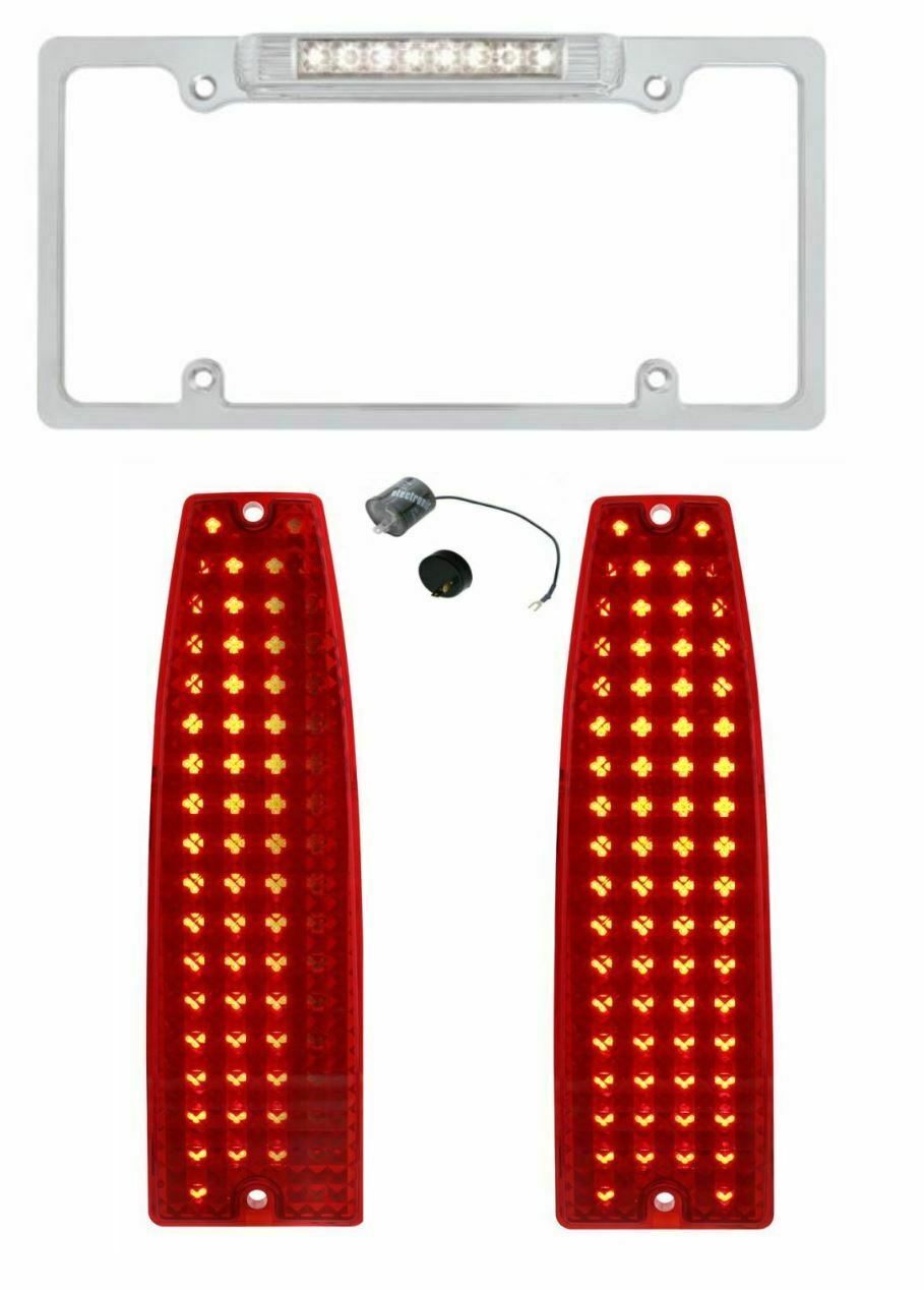 One-Piece Sequential LED Tail/License Back Up LIght Set 196619-67 Chevy II Nova