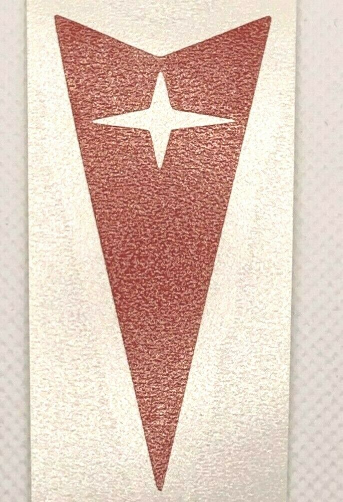 Red Front Arrowhead Emblem Overlay Decal 2008-2009 Pontiac G8 Models