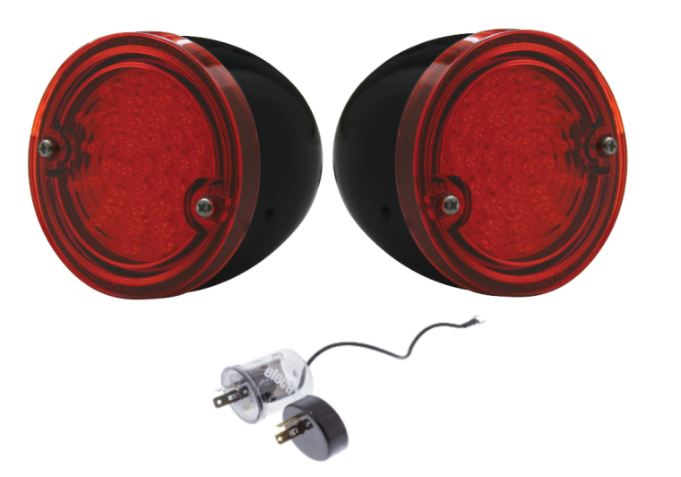 United Pacific LED Tail Lamp and Housing Set 1960-1966 Chevy/GMC Stepside Trucks