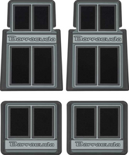 Load image into Gallery viewer, OER 4 Piece Black "Barracuda" Floor Mat Set 1964-1974 Barracuda
