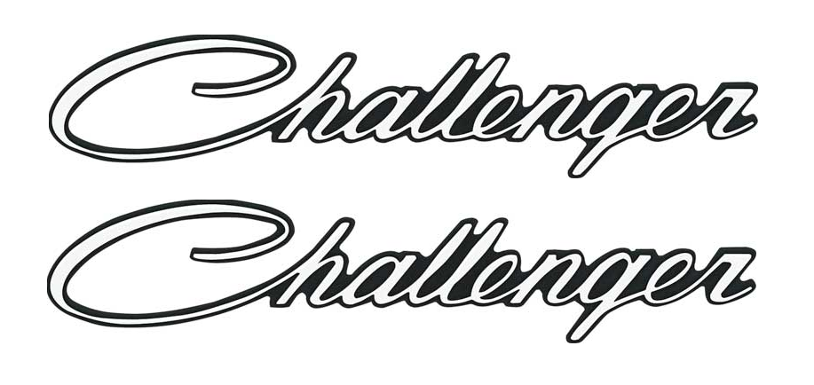 OER Reproduction Quarter Panel Emblem Set 1973-1974 Challenger Models