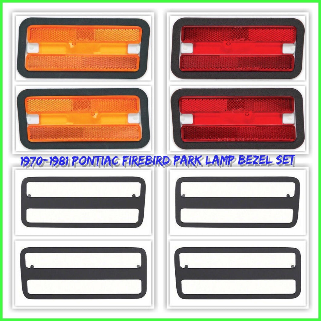 OER  Front & Rear Marker Lamp & Bezel Set 1970-1981 Pontiac Firebird