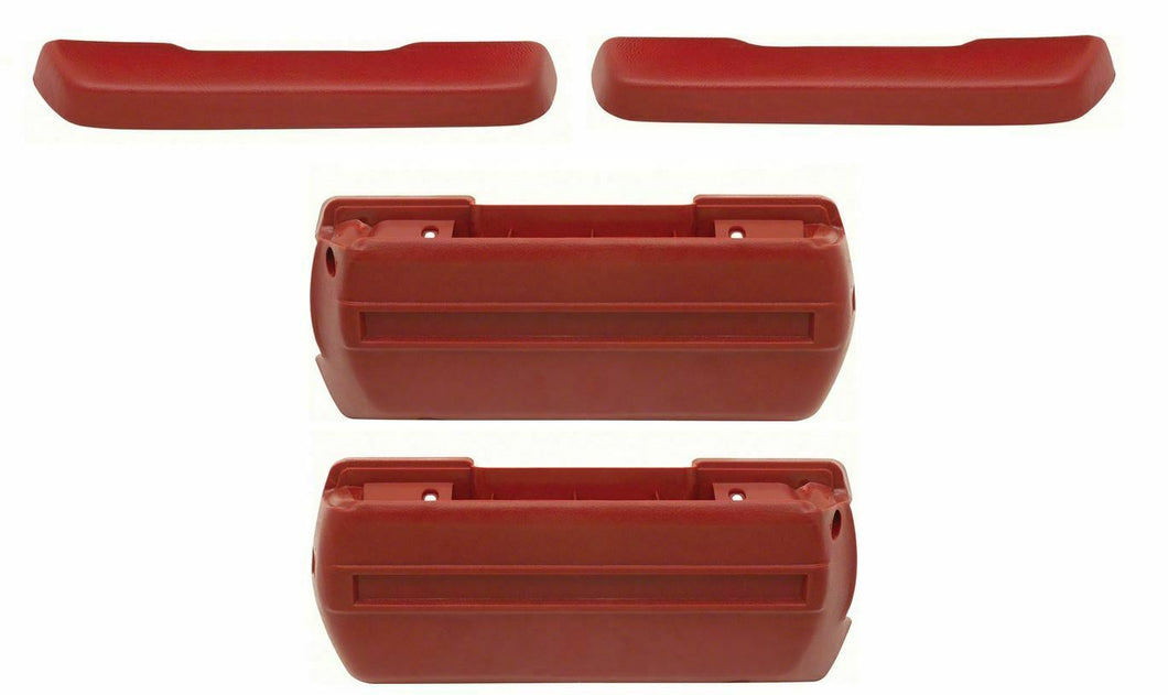 OER Red Standard Arm Rest Base and Pad Set 1968-1972 GTO Chevelle 442 Skylark