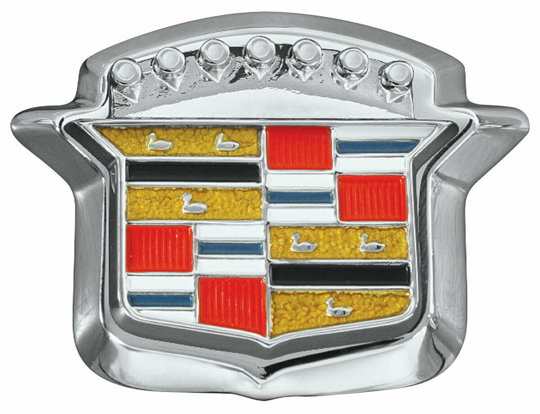 RestoParts Trunk Lock Crest Emblem Set 1964-1968 Cadillac DeVille Eldorado
