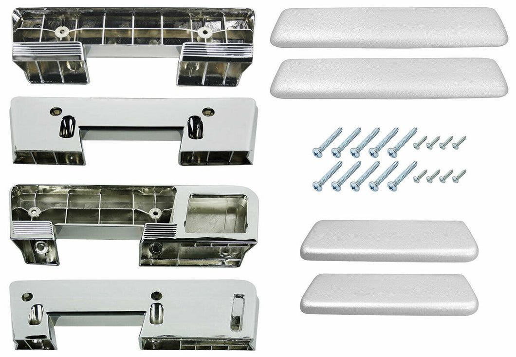 RestoParts White Armrest Kit 1961-1964 GTO Lemans Tempest 1964 Chevelle