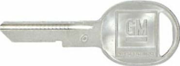 1968-1980 Door Trunk Key Blank 