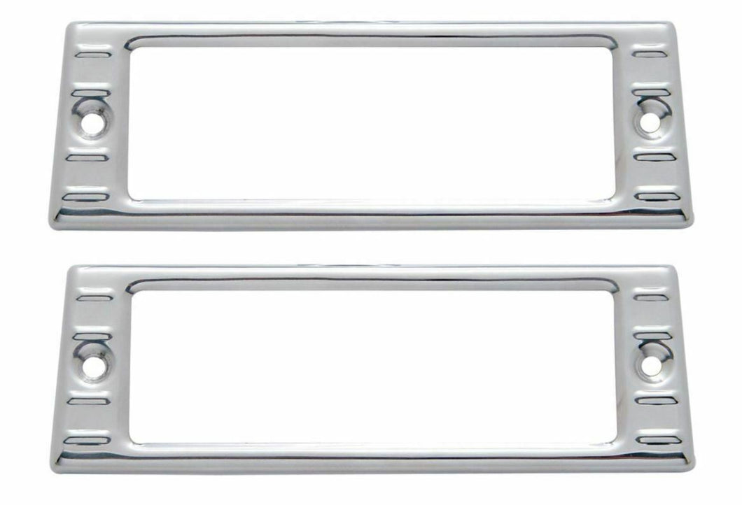 United Pacific Stainless Steel Parking Light Bezel Set 1947-1953 Chevy Truck