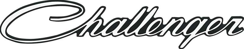 OER Trunk Lid Fender Quarter Panel Emblem W/ Adhesive Back 1970-1974 Challenger