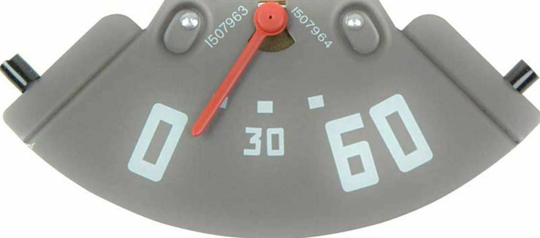 OER Oil Pressure Gauge 0-60 Lbs. With Red Needle 1947-1949 Chevy Pickup Truck
