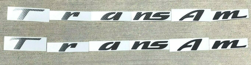 Carbon Fiber Fender Overlay Decal Set 1993-2003 Pontiac Firebird/Trans AM