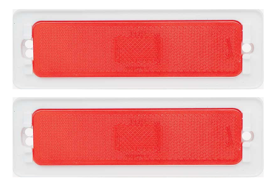 OER Rear Quarter Side Red Marker Light Lens Set 1970-1974 Nova 1971-1974 Ventura