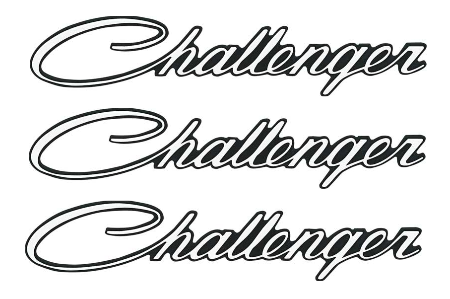 OER Reproduction Front Fender and Trunk Emblem Set 1970 Challenger Models