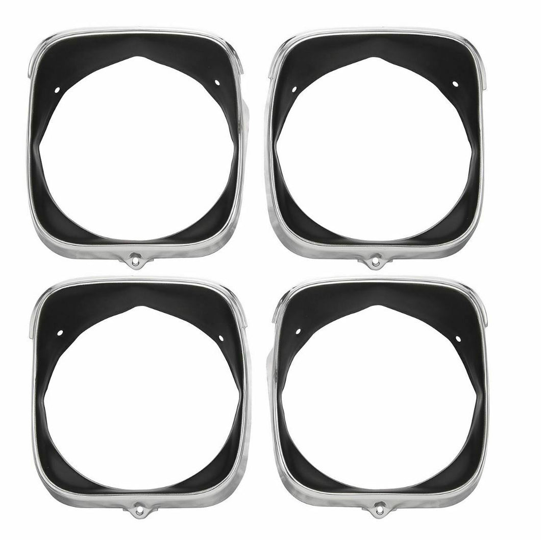 RestoParts Headlight Bezel Set 1969 Chevy Chevelle and El Camino Models