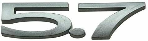 Reproduction Standard Silver "5.7" Trunk Emblem 2004 Pontiac GTO