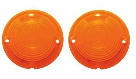 United Pacific Amber Parking Lamp Lens Set 1957 Chevy Bel Air 150 210 Models