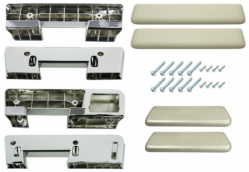 RestoParts Fawn Front/Rear Armrest Kit 1965-1967 GTO Skylark Chevelle Cutlass