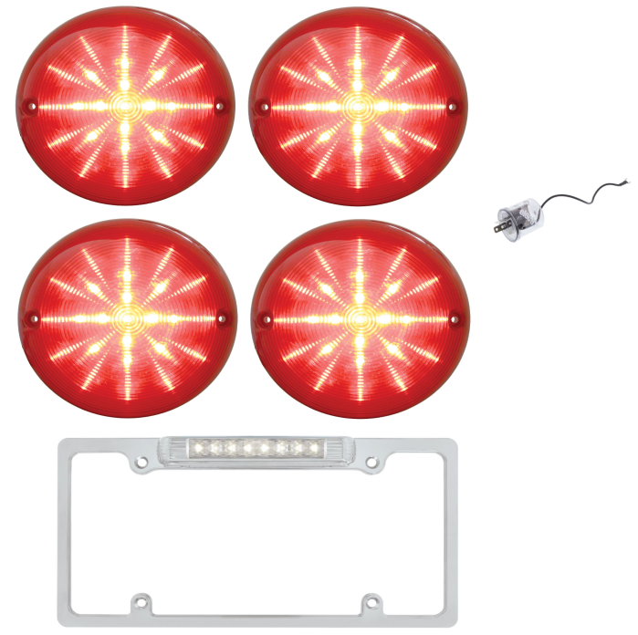 United Pacific 25 LED Bubble Style Tail Light Set 1975-1982 Chevy Corvette