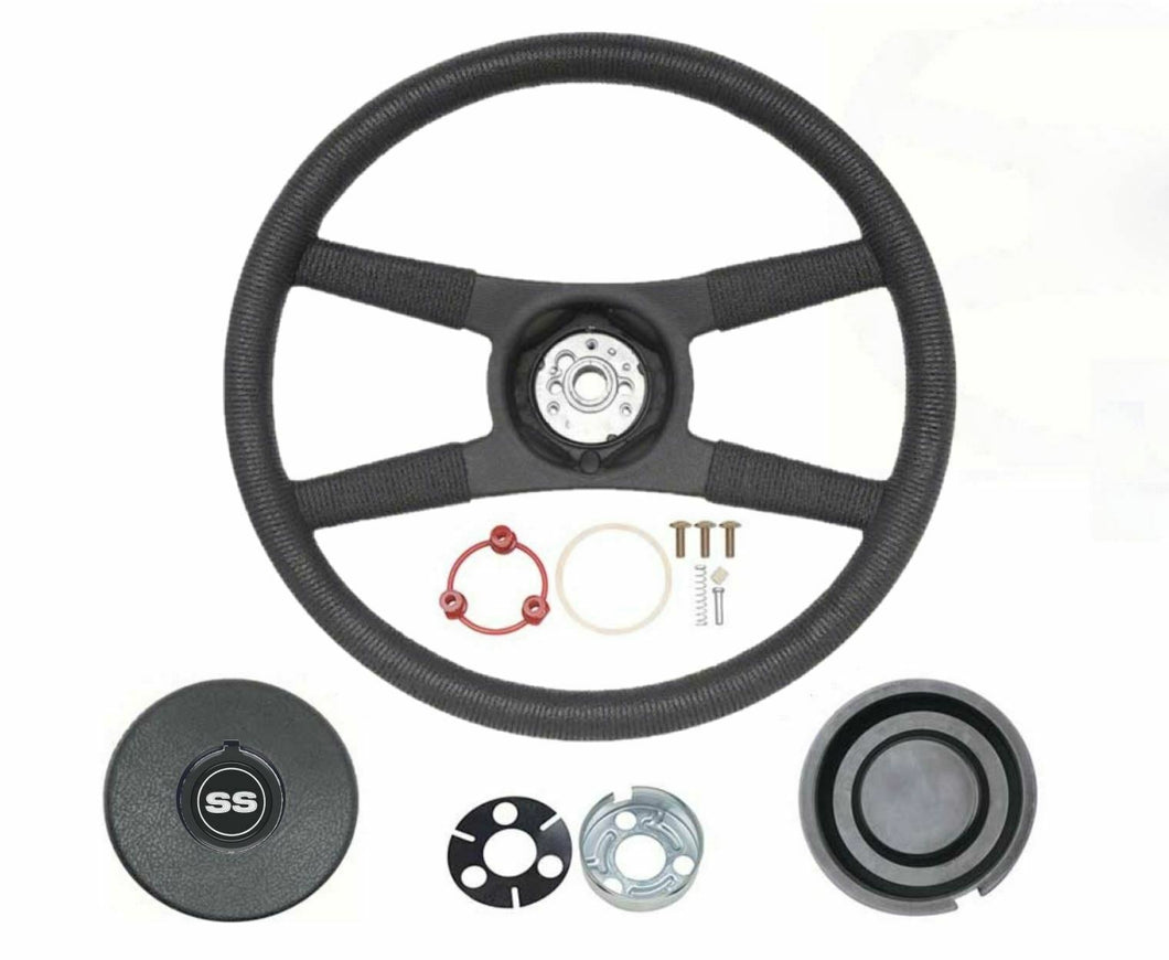 OER 4-Spoke Steering Wheel Kit Rope Wrap 1977-1981 Chevy Camaro and Nova