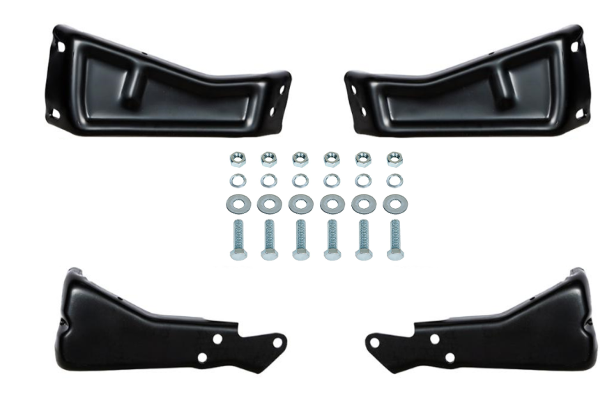 United Pacific Rear Bumper Bracket Kit 1973-1980 Chevy and GMC Pickup Trucks