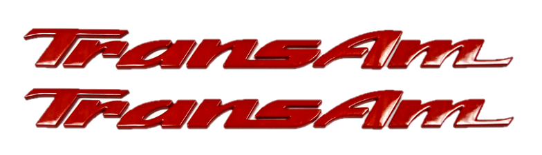 Red Door Letter Emblem Set 1993-2002 Pontiac Firebird Trans AM Models