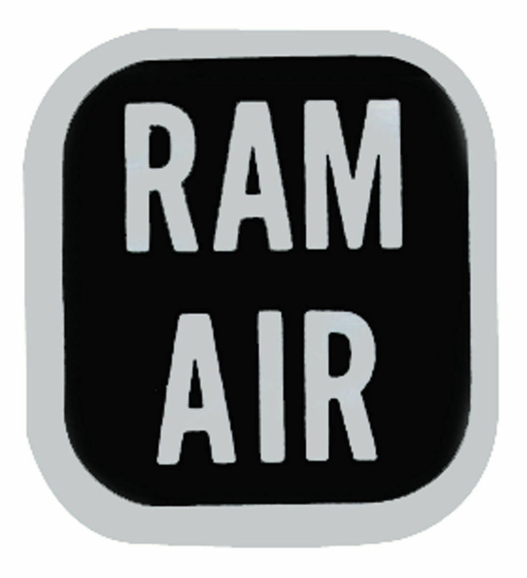 OER Ram Air Knob Decal 1969-1970 Pontiac GTO Lemans Tempest Firebird