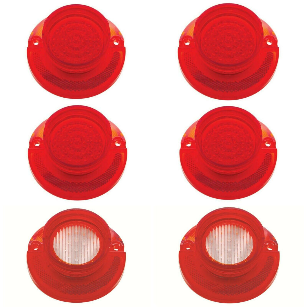 United Pacific LED Tail Light Lens and Back-Up Lens Set 1964 Chevy Impala