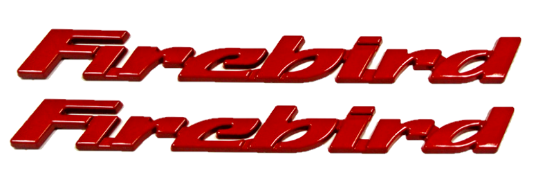 Reproduction Red Door Letter Emblem Set 1993-2002 Pontiac Firebird Models