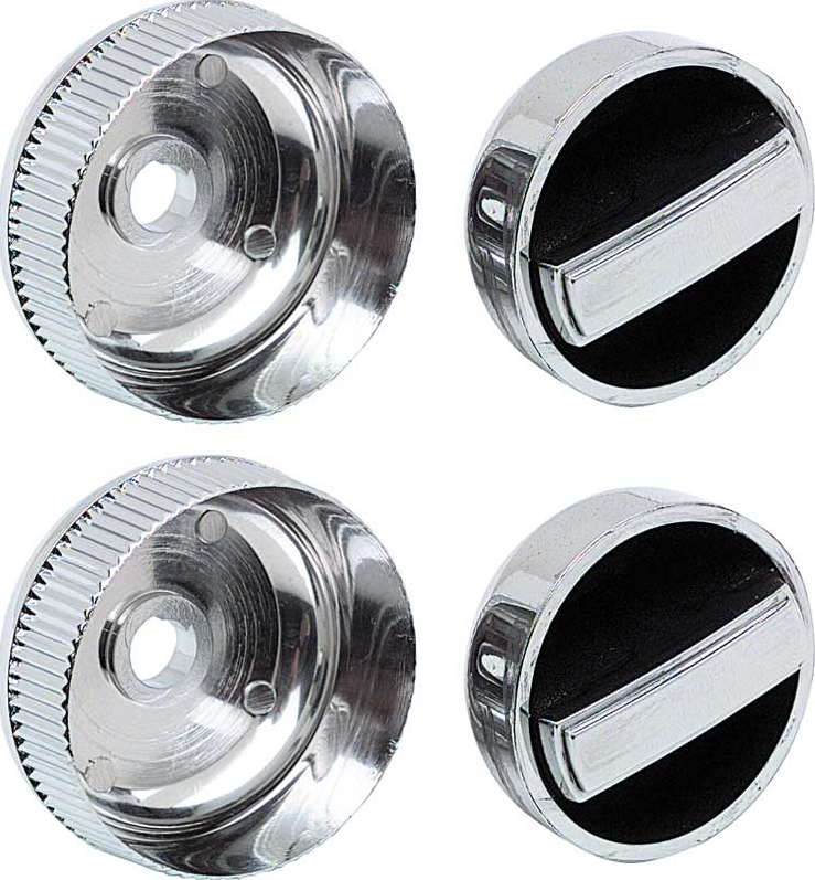 OER Dash Radio Control Knob Set 1968 Chevy II Nova and Corvette Models