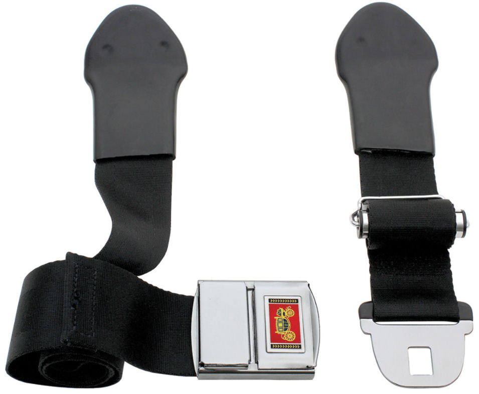 RestoParts Deluxe Style Front Seat Belt 1966 GTO LeMans 442 Chevelle Skylark