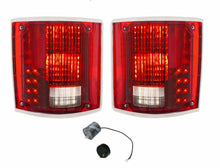 Load image into Gallery viewer, United Pacific Sequential LED Tail Lamp Set W/ Trim 1973-87 Chevrolet GMC Truck
