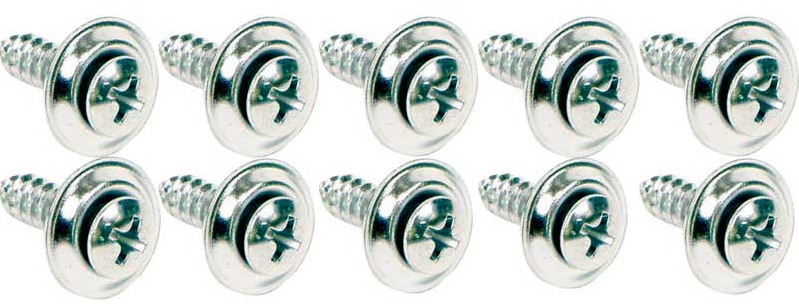 OER 10 Piece Kick Panel Screw Set For 1967-1969 Firebird and Camaro Models