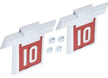 Load image into Gallery viewer, OER Front Fender Emblem Set C10/K10 For 1964 Chevy Pickup Trucks
