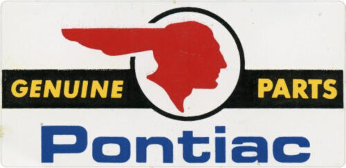 Genuine Parts Pontiac Decal GTO Firebird Grand Prix Bonneville LeMans Catalina