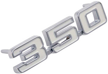 Load image into Gallery viewer, OER Chrome Zinc Diecast 350 Front Fender Emblem Set For 1969 Chevy Camaro Models
