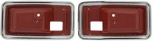 Load image into Gallery viewer, OER Red Inner Door Handle Escutcheon Set 1975-76 Firebird Camaro 1976-79 Nova
