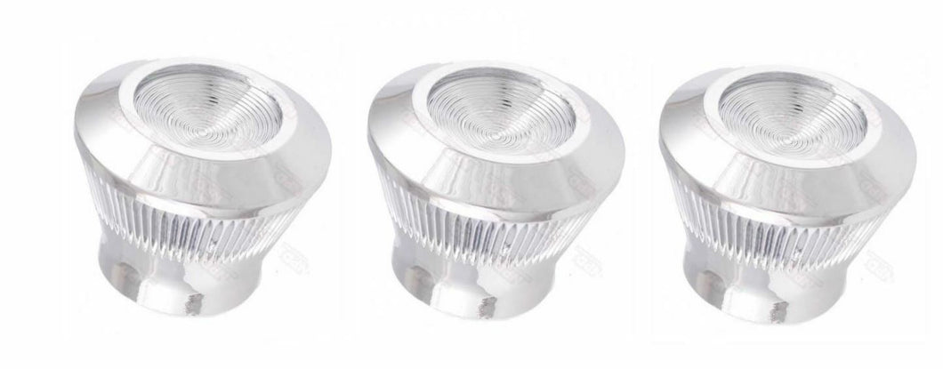 Diecast Chrome Dash Headlight/Radio Knob Set 1966 Pontiac GTO Lemans and Tempest