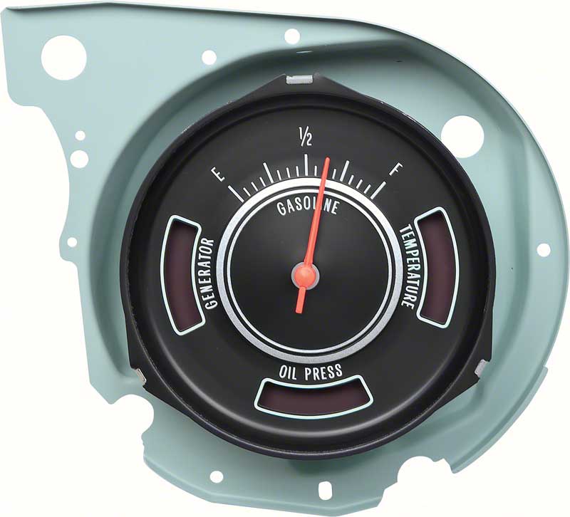 OER 6431251 1969 Chevrolet Chevelle Fuel Gauge with Warning Lights