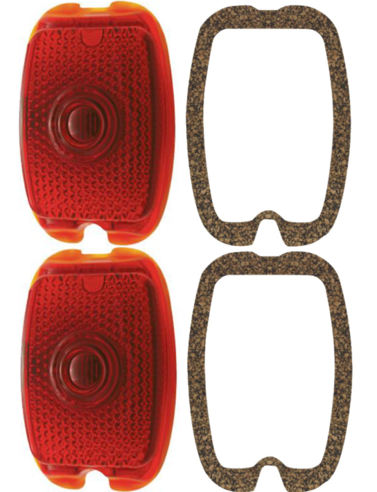 Glass Tail Light Lens Set For 1940-1953 Chevy Truck 1937-1938 Chevy Car