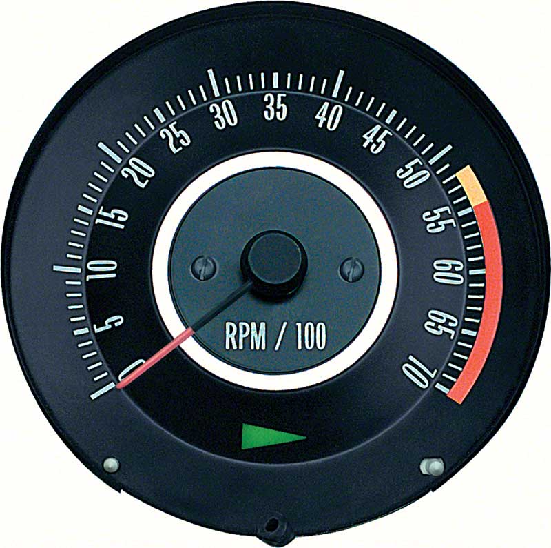 OER 6468910 1967 Chevy Camaro 350 or 396/325HP Tachometer with 5500 Red Line