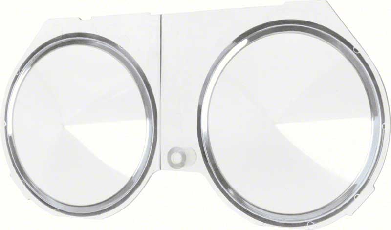 OER Dash Carrier Lens Without Tach For 1968 Pontiac Firebird and Chevy Camaro