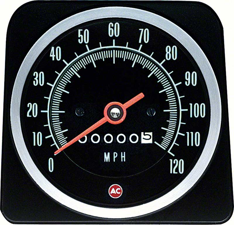 OER 6482887 1969 Chevrolet Camaro without Speed Warning 120MPH Speedometer