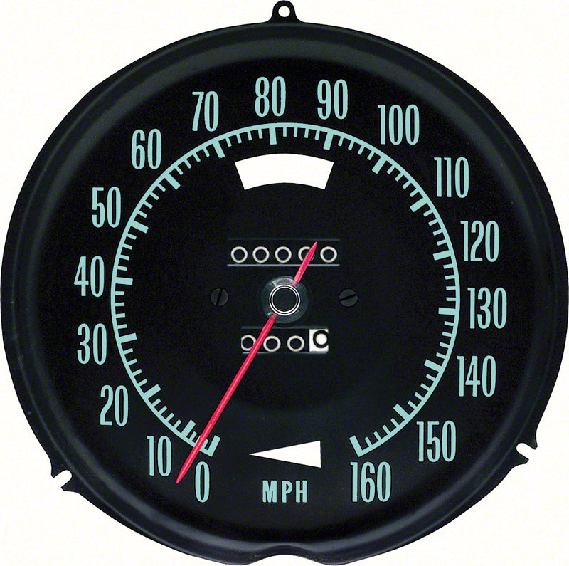 OER 6492696 1969-1971 Chevy Corvette 160MPH Speedometer without Speed Warning